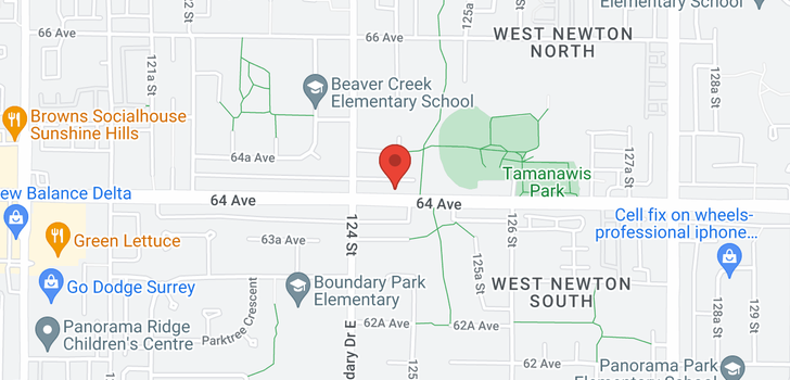 map of 12443 64 AVENUE